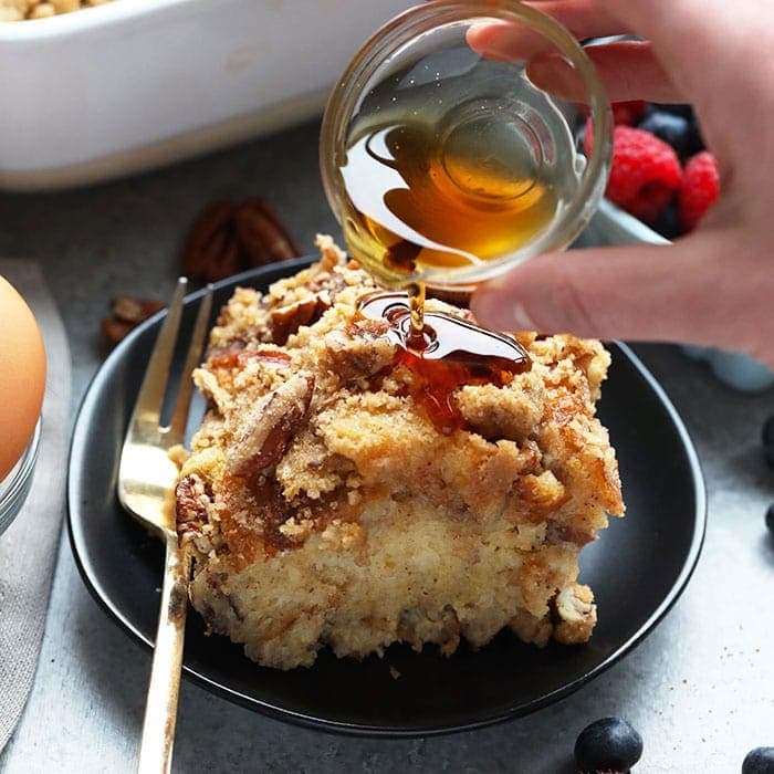 Elevate Brunch: Sourdough Maple Pecan Overnight French Toast Bake